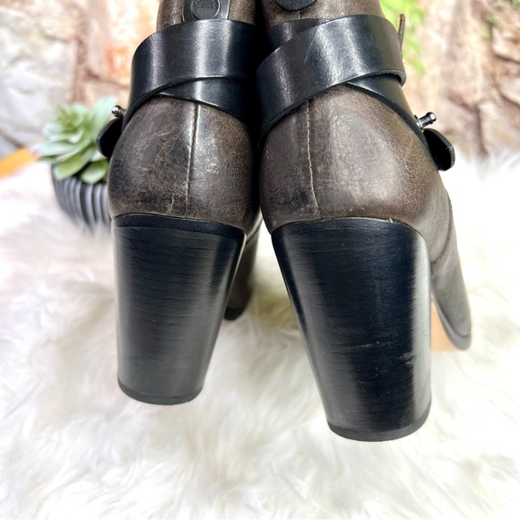 RAG & BONE Burnished Brown Leather Harrow Ankle Boots, 40 - Picture 11 of 14